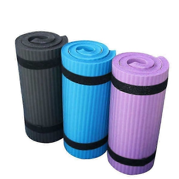 15MM Tyk Yogamåtte Komfortabel Skum Knæ Albue Pad Måtter til Træning Yoga Pilates Indendørs Puder Fitness