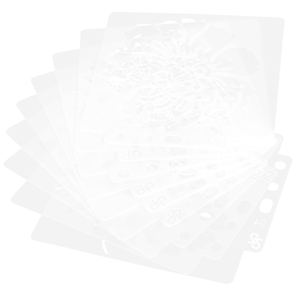 9 kpl Mandala-mallimaalauspiirustuskaavaimia DIY-askartelutarvikkeet