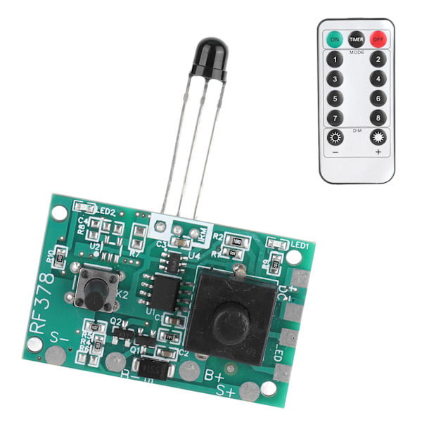 3.7V Solarlampe String Controller Modul Kredsløbskort med Fjernbetjening til Solar String Lights