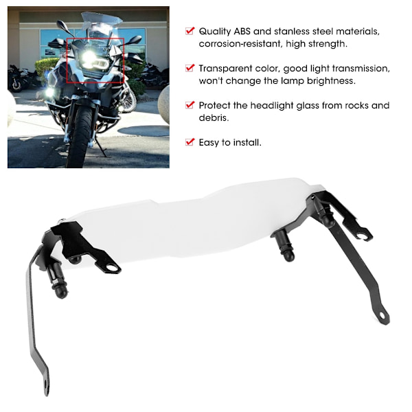 Motorcykelstrålkastarskydd strålkastarskyddsskyddsskydd passar för R1200GS