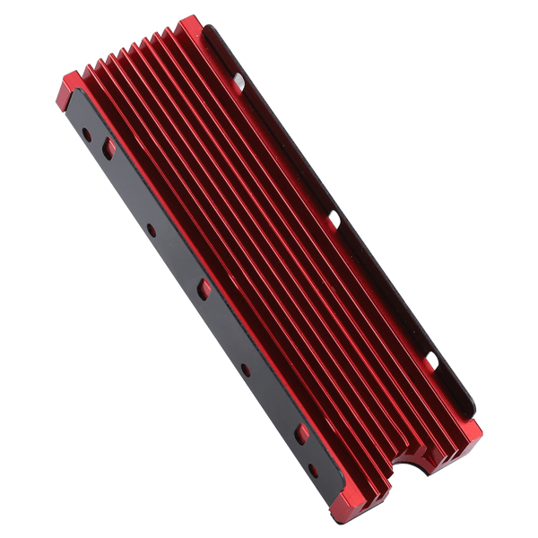 NGFF M.2 Dobbeltsidet SSD Heatsink Vandkøling HDD Termisk ledningsevne køler (rød)