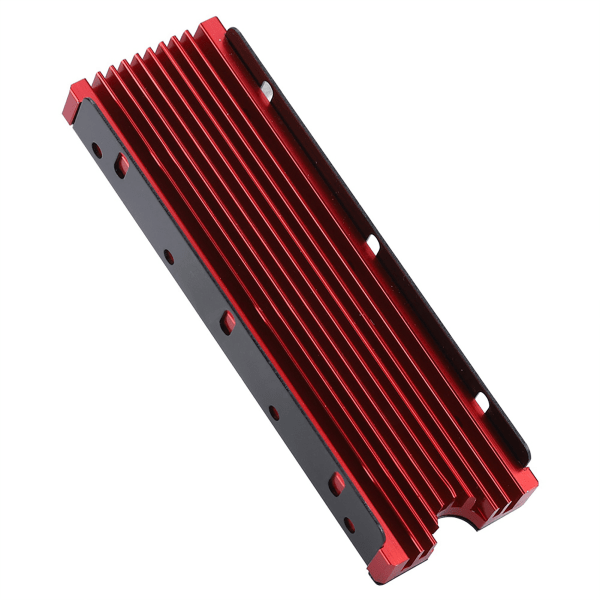 NGFF M.2 Dubbelsidig SSD Kylfläns Vattenkylning HDD Thermal konduktivitetskylare (röd)