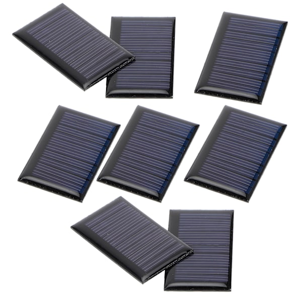 8 kpl 30 mA 5 V:n miniaurinkokennoa, aurinkopaneeli, DIY-aurinkoepoksilevy, sähkölelujen materiaalit, aurinkokennojen laturi