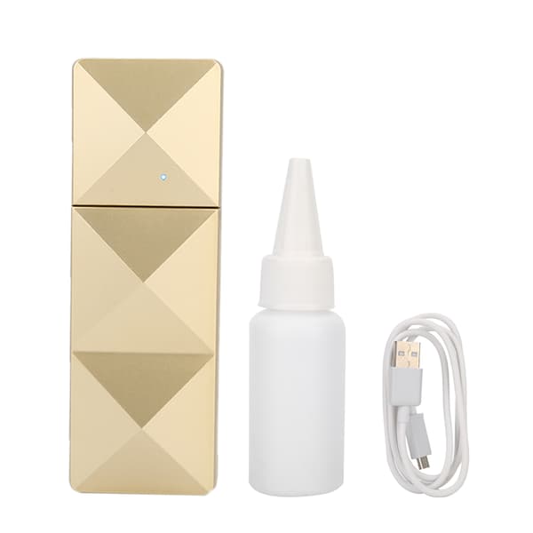 Bærbar USB Nano Handy Mist Spray Luftfukter Ansiktshydrering Atomiseringssprøyte Gull