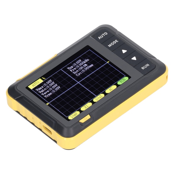 Handhållen oscilloskop Analog Digital Signal Bärbar oscillografmätare 200K Bandbredd 2.5MS/s Samplingshastighet
