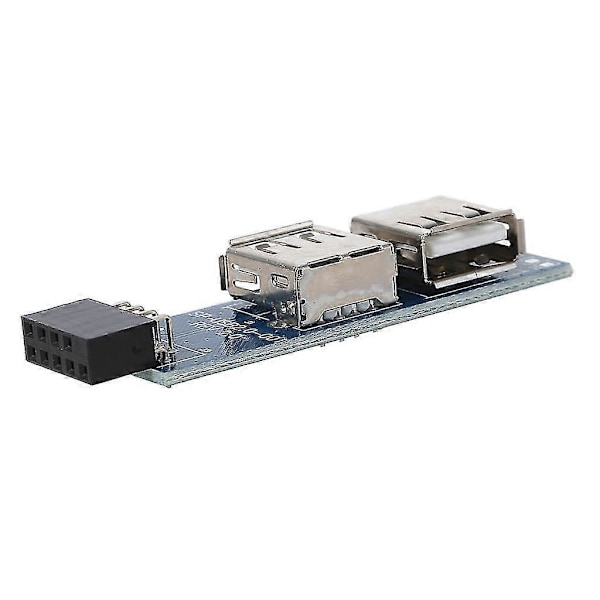 Bundkort 9-pin hun-header til at udvide to USB2.0 A hun-interfaces