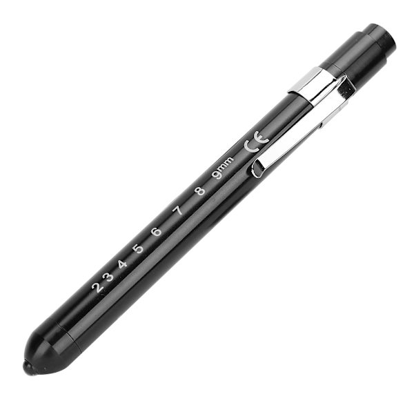 Professionel Diagnostisk Lampe Klinisk Pen Oftalmologisk Undersøgelse Pupil Check Pen Lys Sort