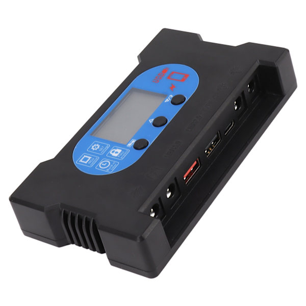 Solar Control Dubbel USB Typ C DC Snabbladdning Solcellsladdningsregulator Solpanelregulator 70A