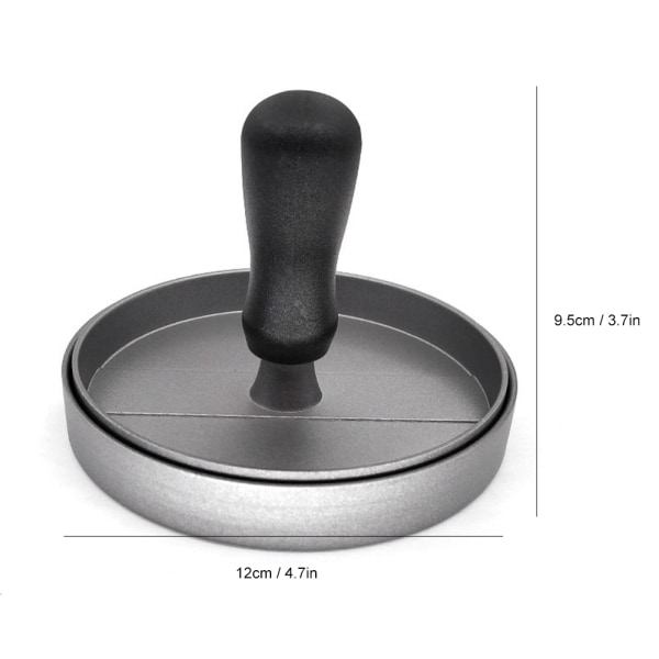Zink Aluminiumlegering Non-stick hamburgerpressmaskin Verktyg för att göra form till kökstillbehör