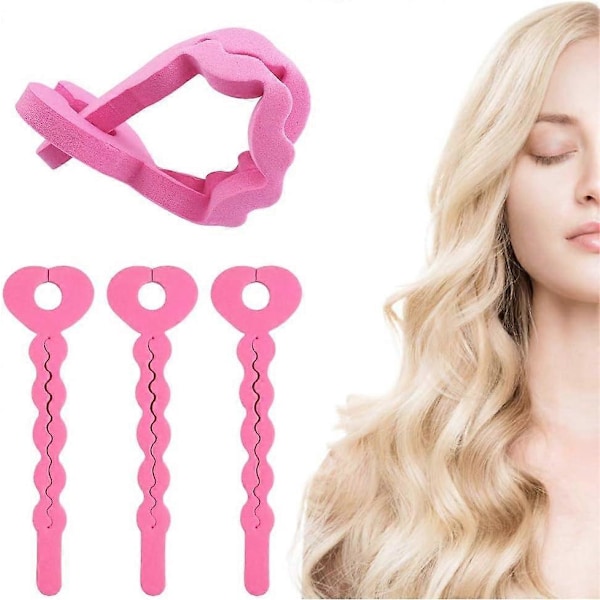 Skum Hår Curlers 18 Stykker Fleksible Svampe Hårruller Nat Curlers til DIY