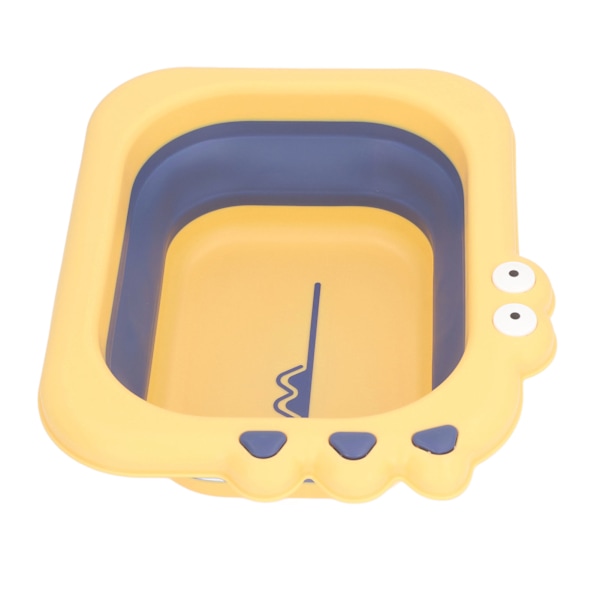 Rengjør Skyll Baby Bather Folding Multifunksjonell Bærbar Vask Spedbarn Liggende Bather for Gutt Jente Gul