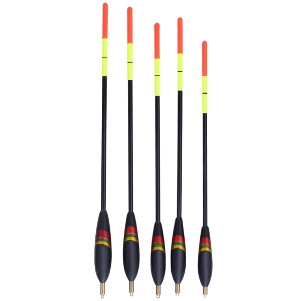 5 st Slitstarka Balsa fiskeflottor i trä Bobber Multi Purpose Fiskfoderbeten Tillbehör Kit( )