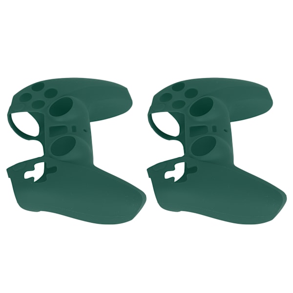 2 stk DOBE Antiskid Silikon Spillkonsoll Beskyttelse Gamepad Håndtak Grep for PS5(Grønn ) Vert