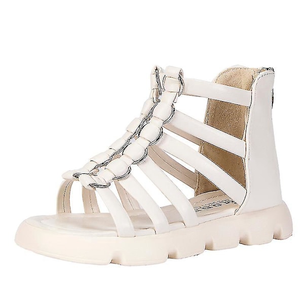 Fashionable Non-Slip Roman Sandals for Girls [FR9905]36 Beige