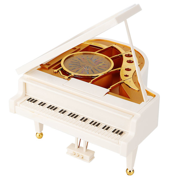 Piano Shape Ballett Dansende jente Musikkboks Hjem Ornament Smykkeskrin Barneleker Gave