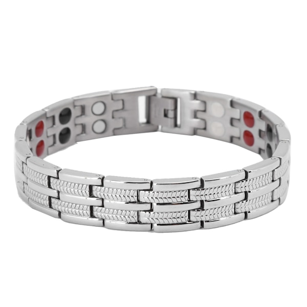 Magnetiskt armband för män, lindrar trötthet, minskar smärta, hälsosamt magnetiskt armband i stål
