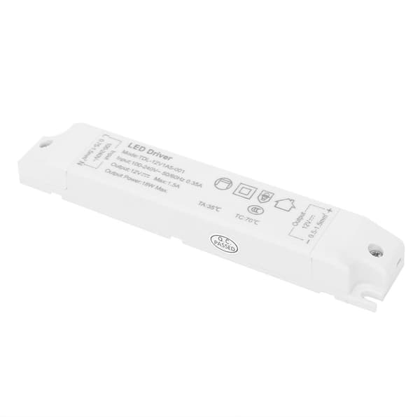 LED-driver strømforsyning transformatoradapter kontrollbryter PVC TDL‑12V1A5‑001 AC100V‑240V