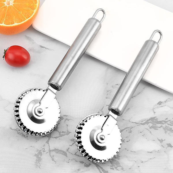 Pastadelare och Bakverksskärare i Rostfritt Stål, 7 tum, Silver