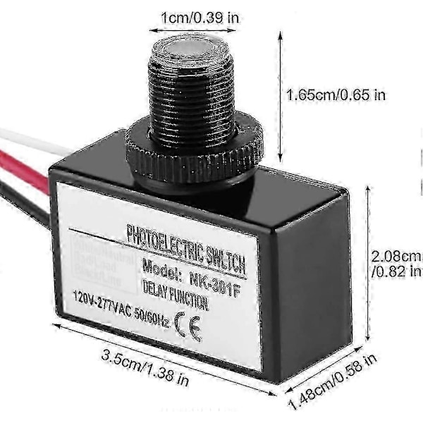 120-277v Skumring til daggry sensor fotoelektrisk kontakt lys fotocelle sensor lyskontakt