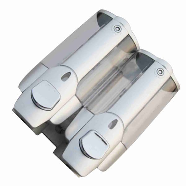2 st duschschampodispenser multifunktionell väggmonterad tvåldispenser för hemkök badrum 350 ml