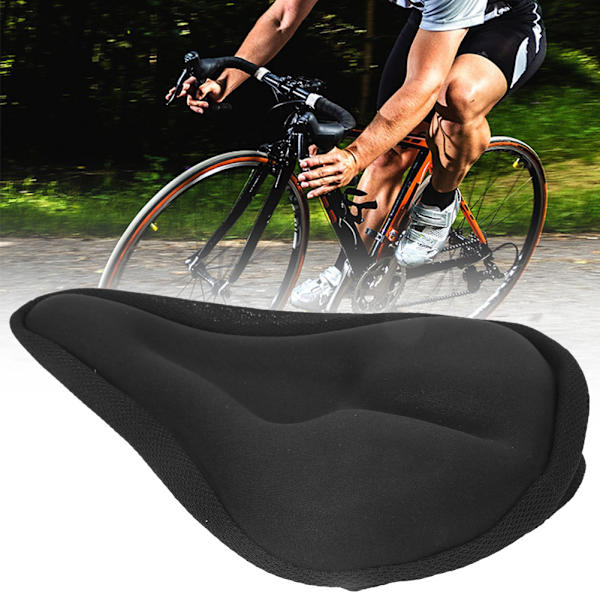Cykel Cykel Silica Gel Pad Cover Mountainbike Cover med Notch Ridutrustning Svart