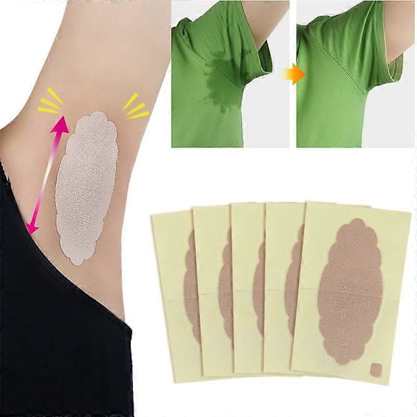 Hikoilua imevät kainalosuojat 10 kpl, unisex kertakäyttöiset kainalolaput deodorantille ja antiperspirantille, hikoilun torjunta hyperhidroosi kainaloille