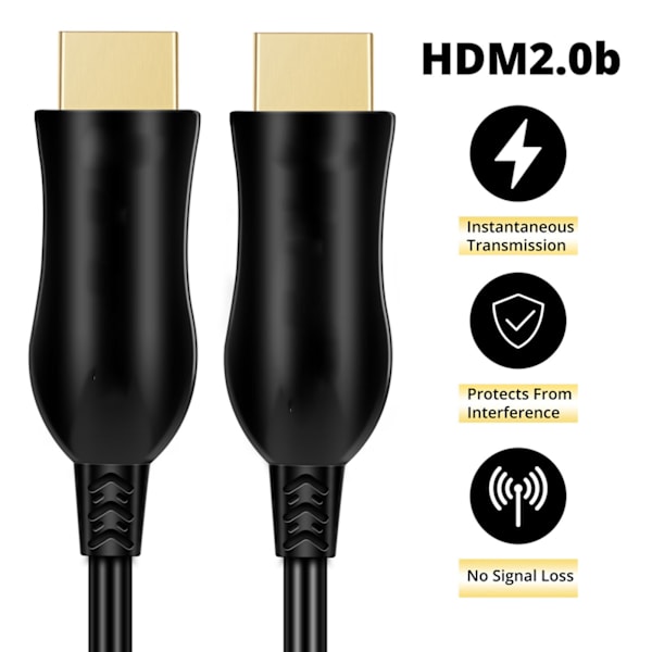 HDMI høyoppløselig kabel dataskjerm tilkoblingslinje optisk fiber 4k 60hz 2.0V videokabel 15m