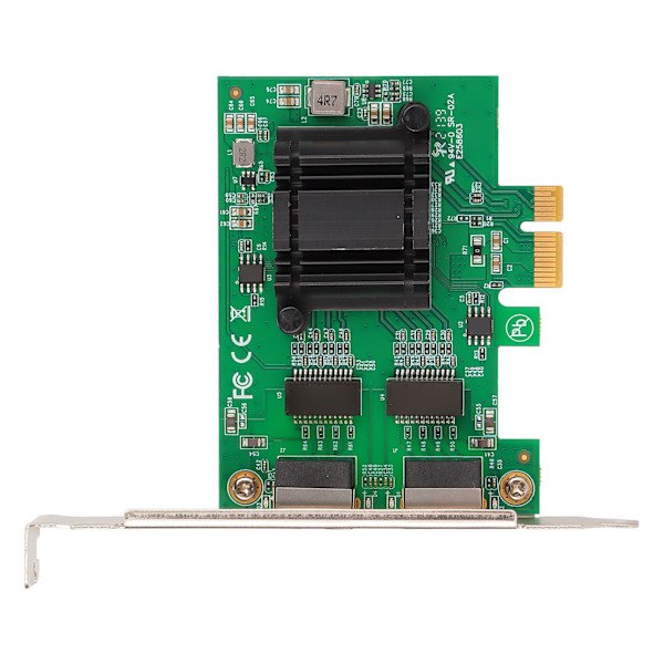 PCIE Ethernet-adapterkort 10/100/1000 Mbps Dual Port Ethernet-netværkskort med tynd beslag til Windows