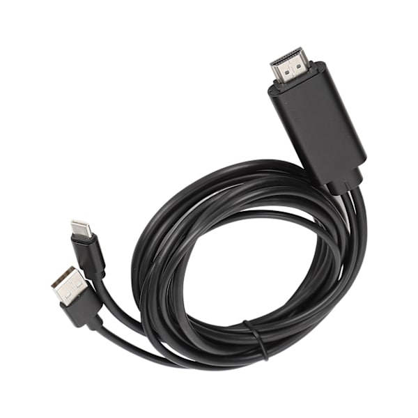 1,8M 4K Type C til HD multimedieinterfacekabel Mobiltelefon til HDTV Synkroniseringsskærmkabel