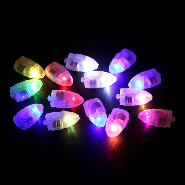 1 set/ 50 st Vattentäta LED-lampor för papperslyktaballongbröllopsdekor Färgglad