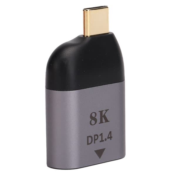Type-C til DP1.4-adapter aluminiumslegering bærbar 8K HD-videotransmitter elektroniske komponenter
