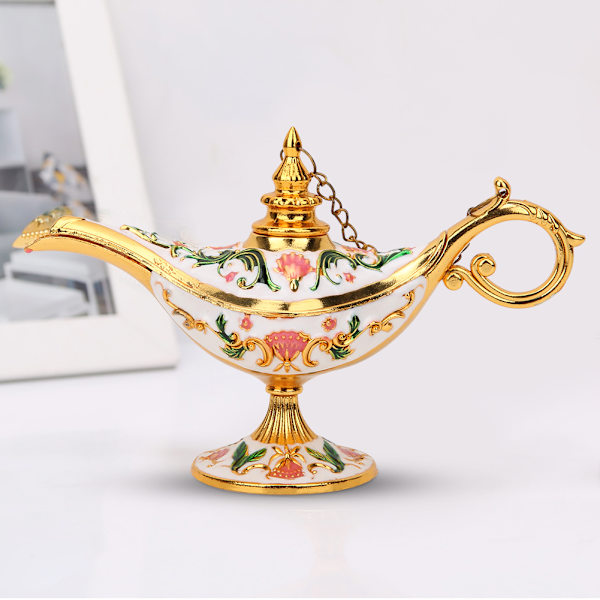 Zink-legering Genie Light Magisk Genie Lampor Bordsdekoration Prydnader Gåvor Muslimska Tillbehör
