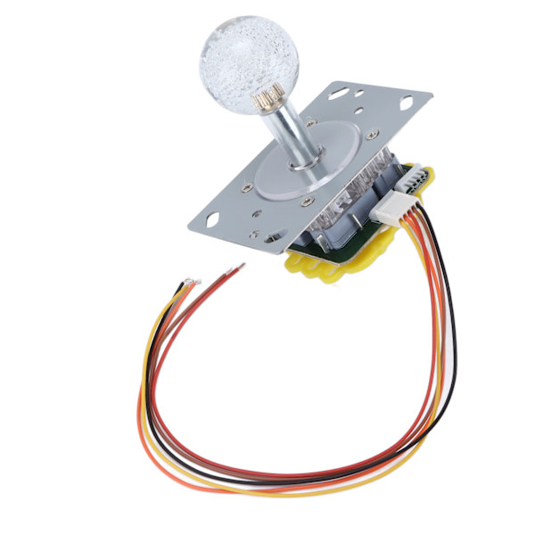 Arkadjoystick med färgglad ljuskänslig arkadjoystick med 5P-kabel kristallkula för spelautomat Cool Running