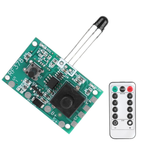3,7V Solar Lamp String Controller Module Kretskort med fjärrkontroll för Solar String Lights