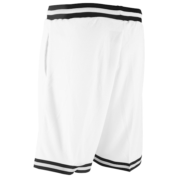 Hurtigtørkende sportshorts for menn, sommerløping, trening, pustende shorts med striper (XXXXL)