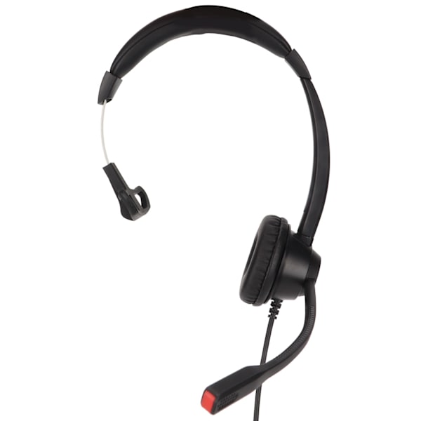 USB Business Headset Enkelsidiga hörlurar Stöder Högtalarvolymjustering Mic Mute Volym One Key Mute