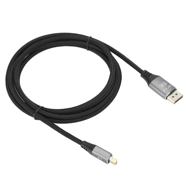 Versjon 1.4 Mini DP til DP-kabel Toveis gjensidig konvertering for Displayport-linje 4K@144Hz HD-kabel for datamaskiner TV-er projektorer skjermer 2 meter