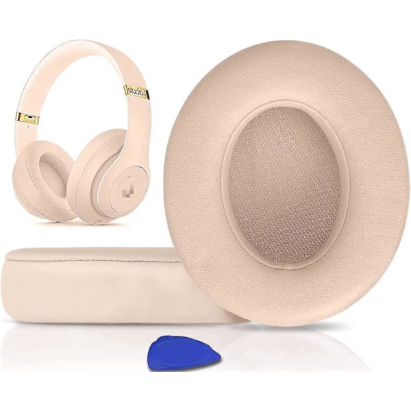 Ersättningsöronkuddar för Beats Studio 2.0 & 3 - Mjukt proteinläder, Ljudisolering