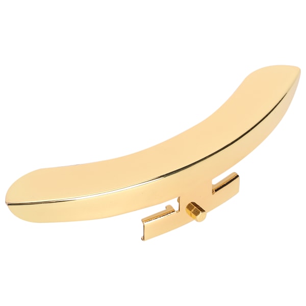 Banjo Armrest Musikinstrument Tillbehör Enbent Polerad Zinklegering Guld med Skruvar
