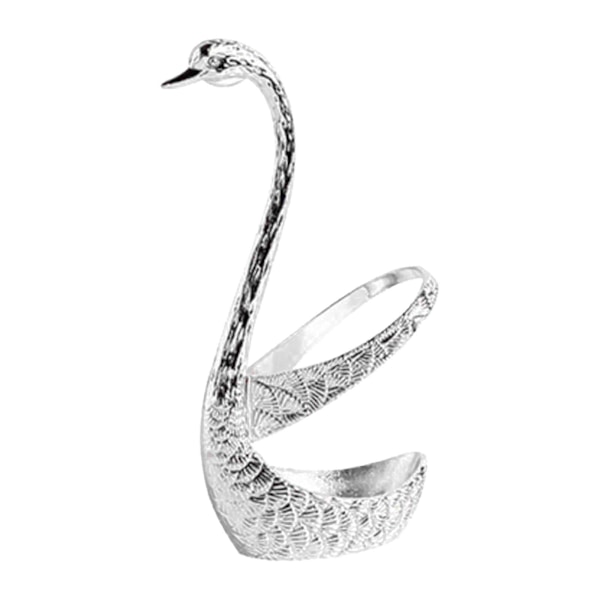Svan Bas Kaffesked Hållare Ställ Organizer för Bar Middag Silver-