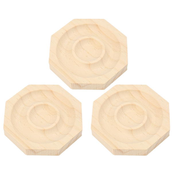 3 stk perlearmbånd displaybakke Elegant dekorativ håndlavet smykkebakke i massivt træ til armbånd armbånd smykker