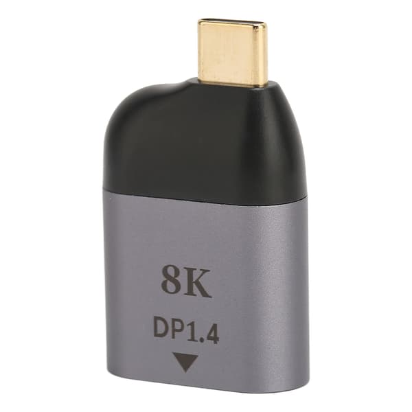 USB C til DisplayPort Adapter 8K 60Hz Høy Oppløsning Kompakt Bærbar USB C til DP Adapter for Windows PC