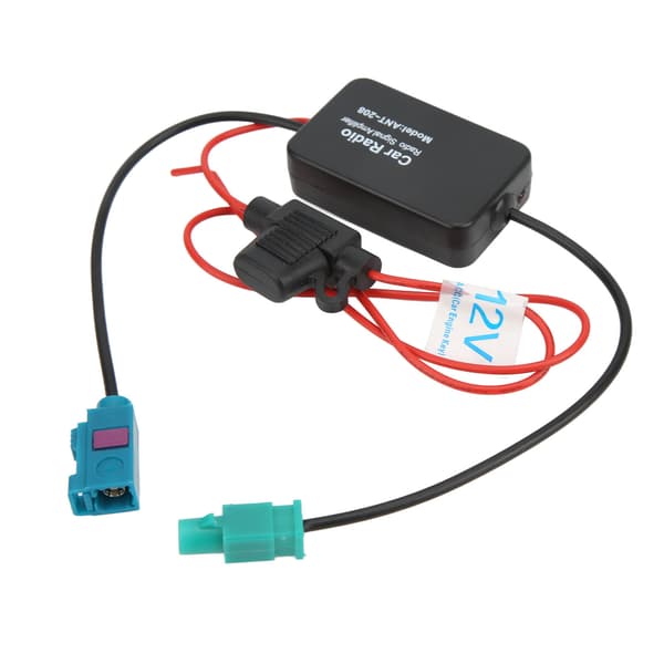 Radioantenne Signalforstærker FAKRA II Interface 12V 75Ohm AM FM Antenne Booster til Biler