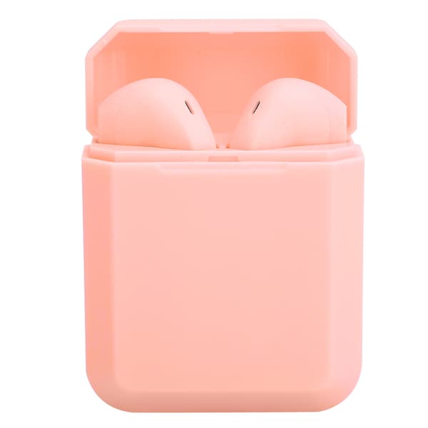 Bluetooth Headset Stereofonisk Brusreducering Beröring Vattentät Svettresistent TWS Hörlurar Rosa