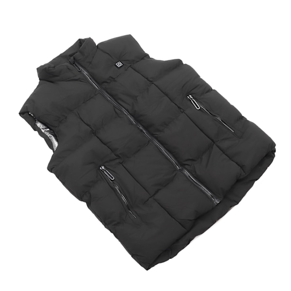 Oppvarmet vest for menn og kvinner, utendørs vinter, USB-lading, oppvarming, vanntett, lett, 9 soner, enkel kontroll, 4XL