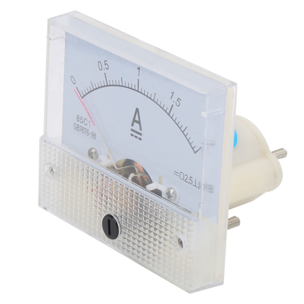 85C1 0~2A Pekartyp Amperemeter DC Strömmätare Panel Amperemeter för Strömmätning