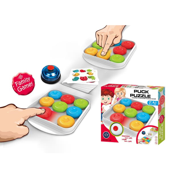 Intelligent Puck Puzzle Plast Multiplayer Interaktivt Brætspil Farvematchende Puslespil