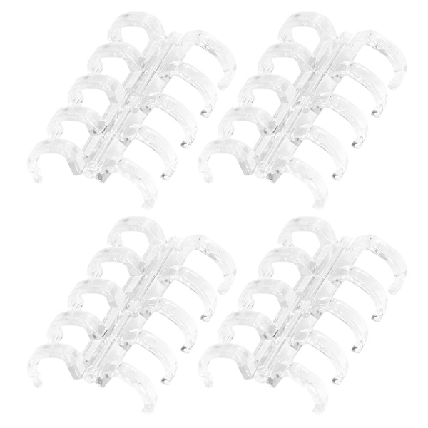 Bindningsringar rymmer 60 ark papper 11 mm bindningstjocklek fri skrivning enkel användning kontorsmaterial transparent vit