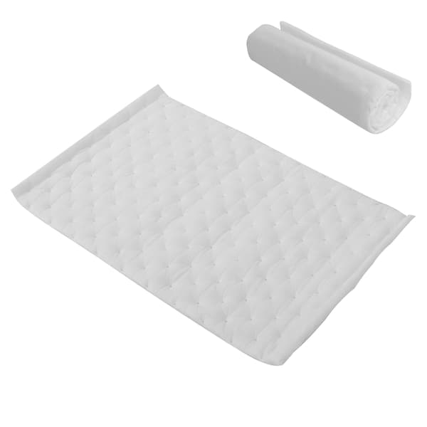 50x80cm Lyddempingsmatte for bil Varmeisolasjon Bomull Hvit Universal for Bildør Panser