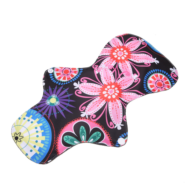 Bambus kullfiber Vaskbar menstruasjonspute Gjenbrukbar forlenget sanitetsbind (L 33cm)#5